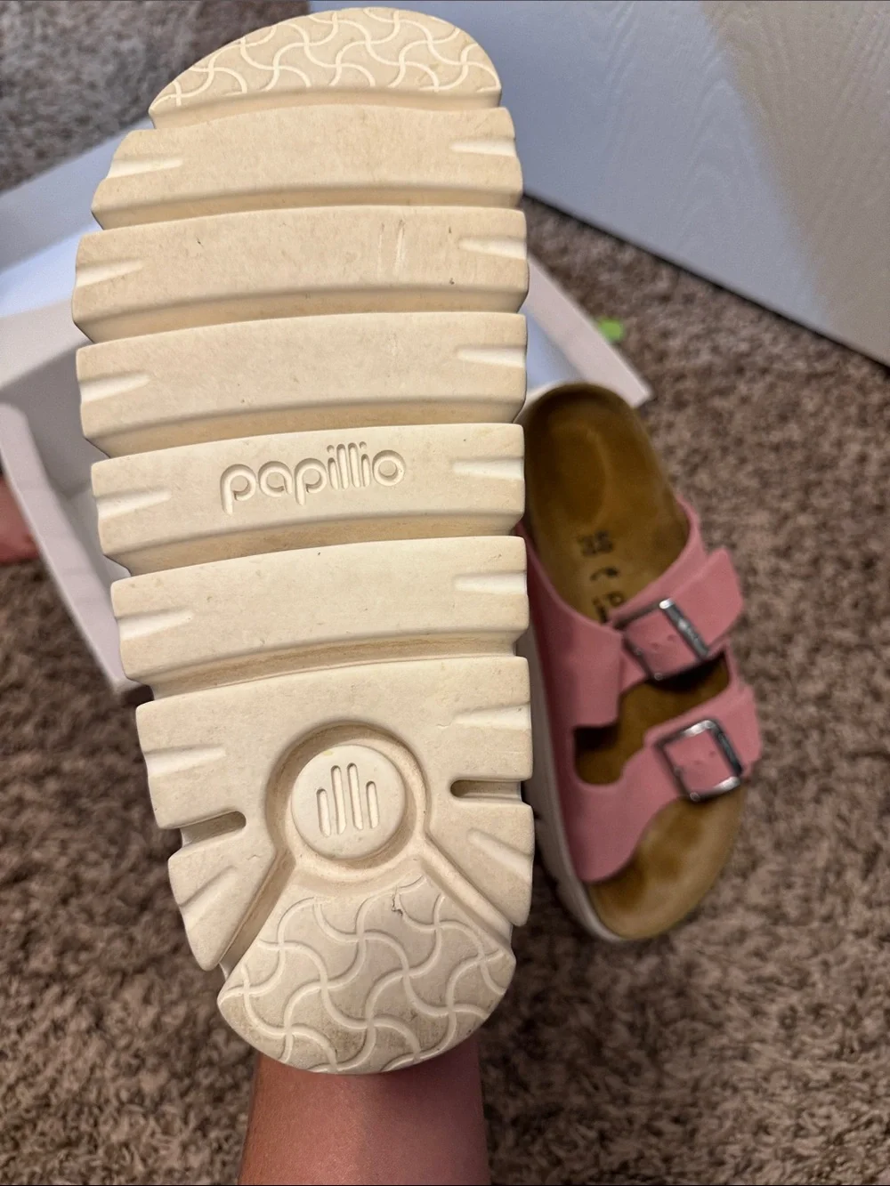 LIKE NEW!Birkenstock Papillo WM’s Candy Pink Suede Double-Buckle Sandals!Worn 1x